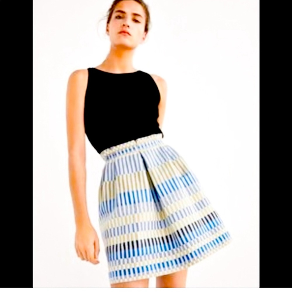 NWT Massimo Dutti Plaid Pattern Box pleated skirt